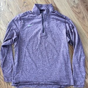 Nike Mens large zip pullover. Maroon